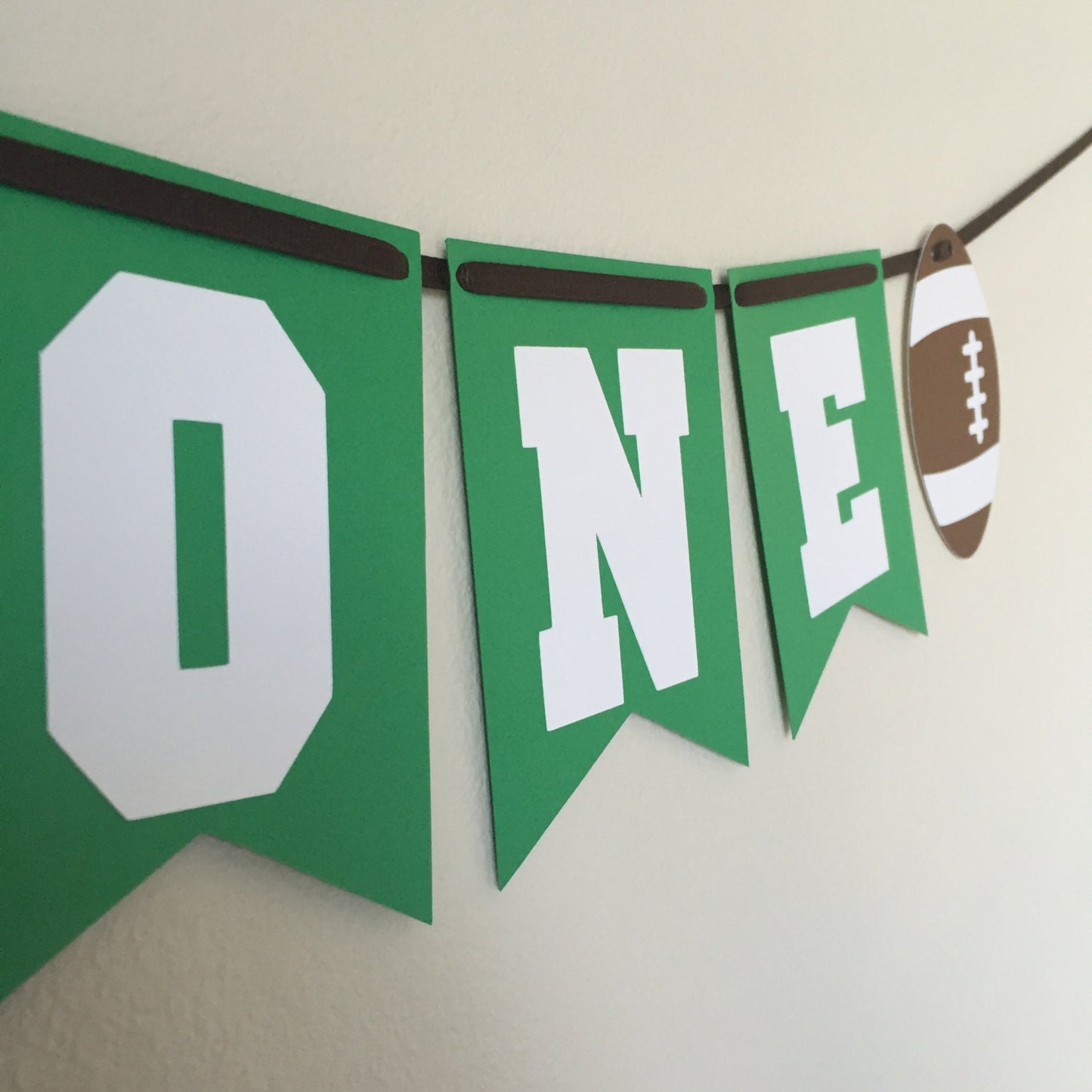 Highchair Banner, Football One Banner, Football highchair banner, Football first birthday, ONE banner, one, football