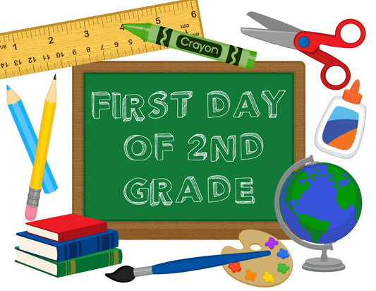 First Day of School Sign, first day of second grade, back to school