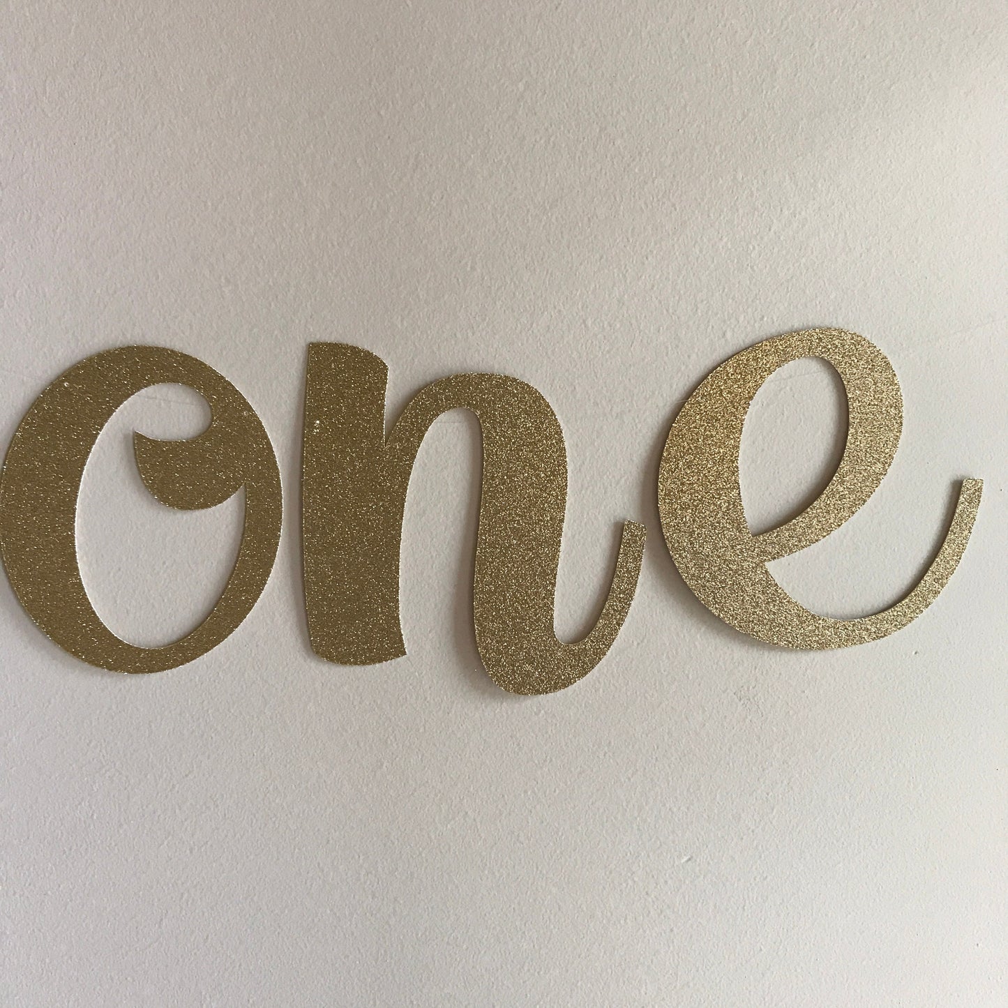 ONE gold glitter high chair banner / high chair banner / gold glitter decorations/ 1st birthday / one banner / ONE / first birthday banner