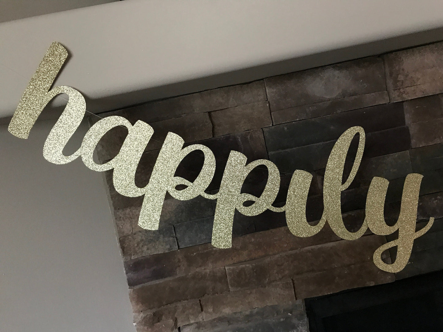 Happily ever after banner / wedding banner / happily ever after / princess birthday party / princess party / bridal shower banner