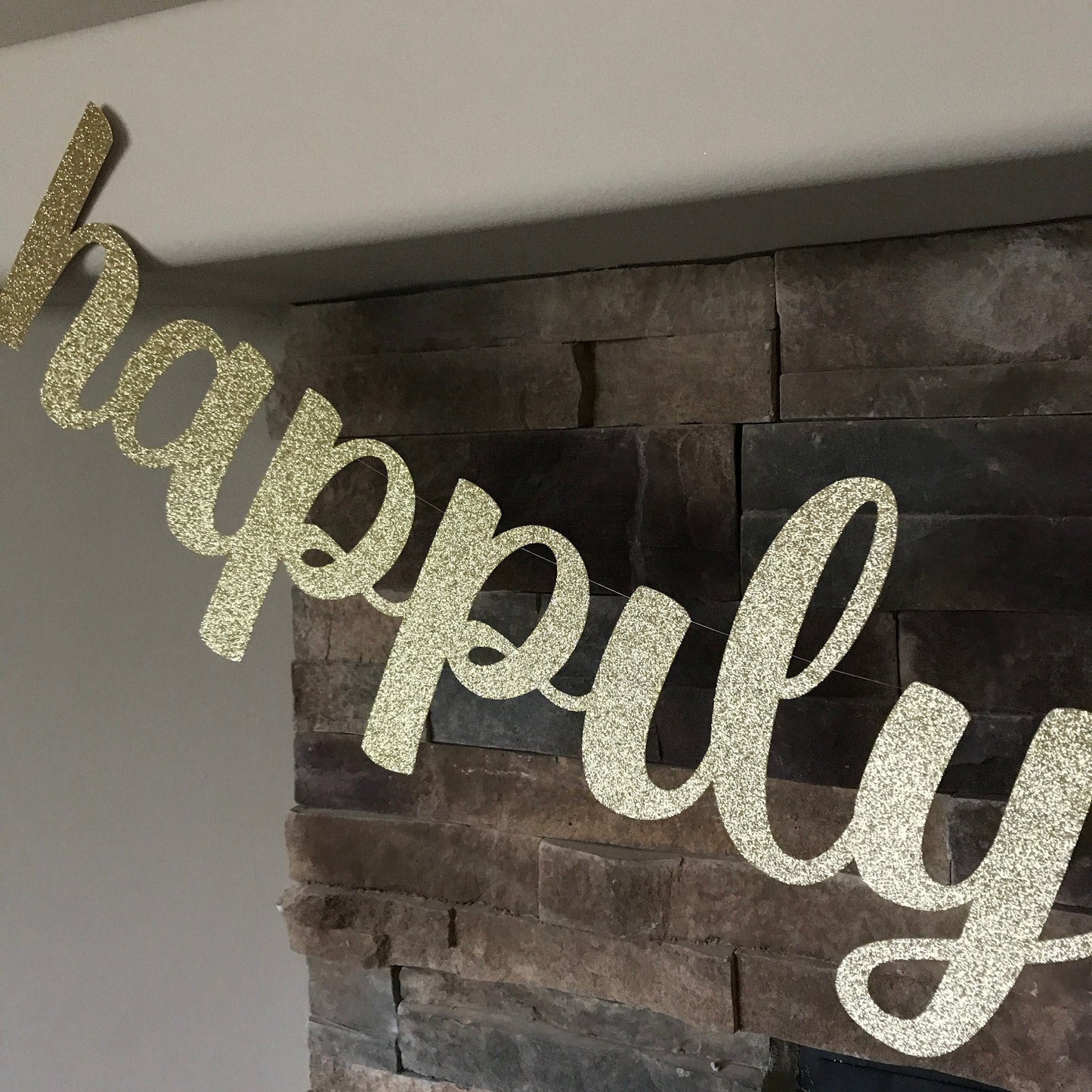 Happily ever after banner / wedding banner / happily ever after / princess birthday party / princess party / bridal shower banner