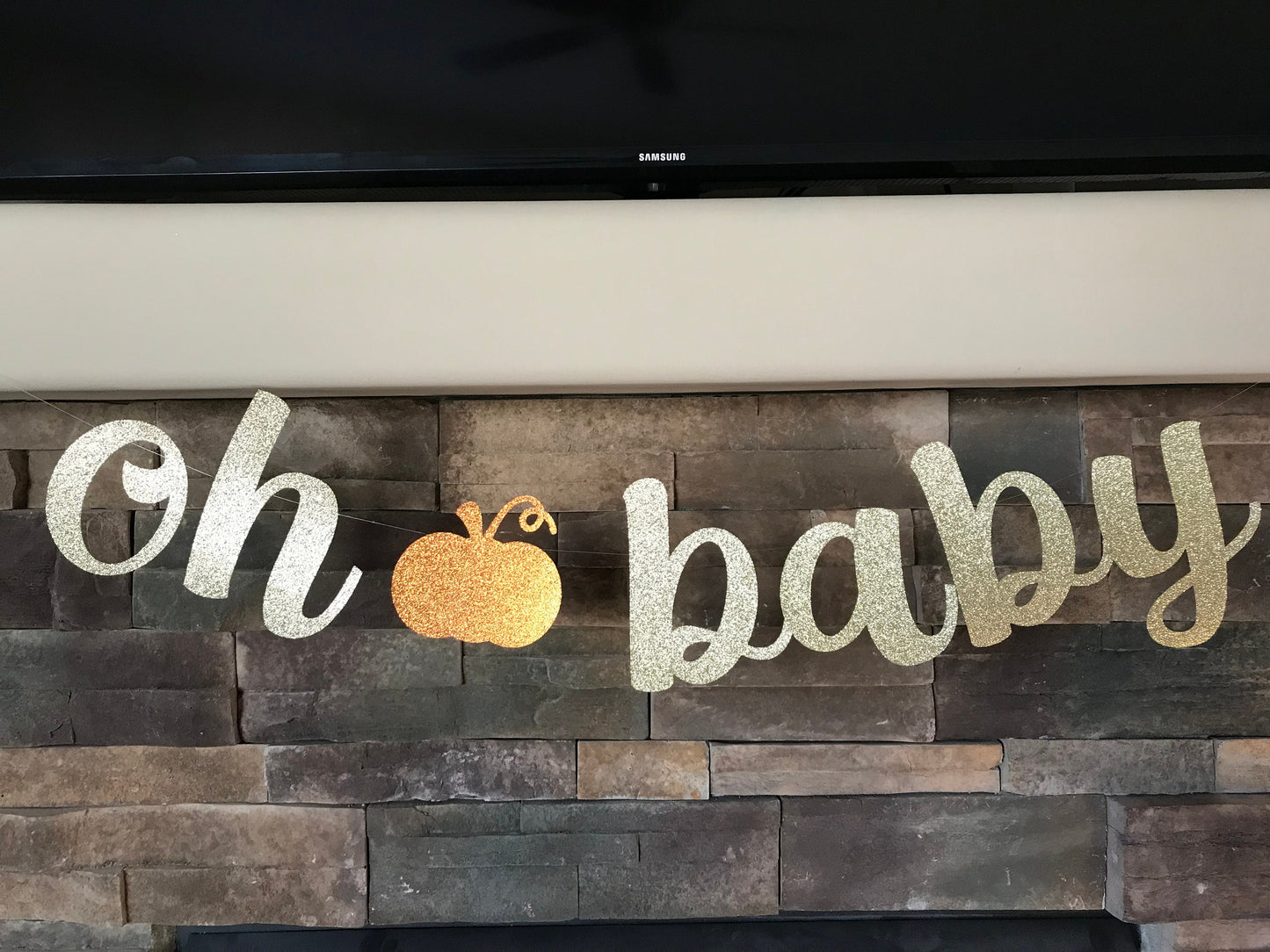 Oh baby banner / oh baby pumpkin banner / lil pumpkin / little pumpkin banner / fall baby shower / little pumpkin baby shower / baby shower