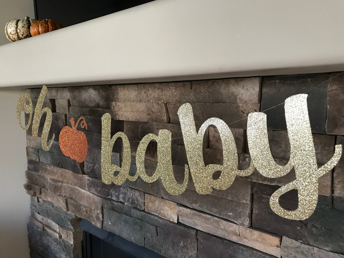 Oh baby banner / oh baby pumpkin banner / lil pumpkin / little pumpkin banner / fall baby shower / little pumpkin baby shower / baby shower