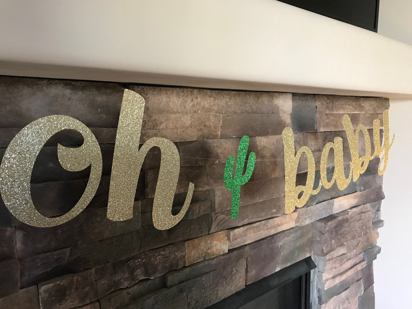 Oh baby banner / oh baby cactus banner / fiesta baby shower / cactus banner / oh baby / baby shower banner / Fiesta / baby shower decor