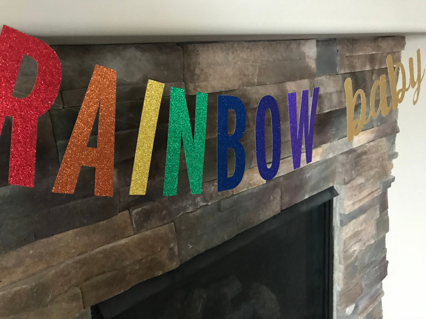 Rainbow baby banner / rainbow baby shower / rainbow baby photo prop / rainbow baby / rainbow banner / baby shower banner / baby shower decor