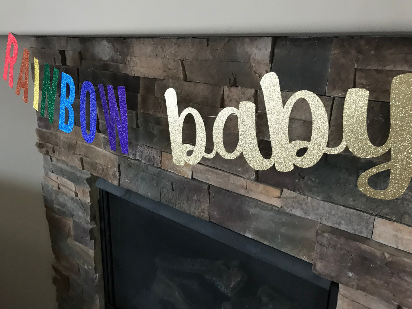 Rainbow baby banner / rainbow baby shower / rainbow baby photo prop / rainbow baby / rainbow banner / baby shower banner / baby shower decor