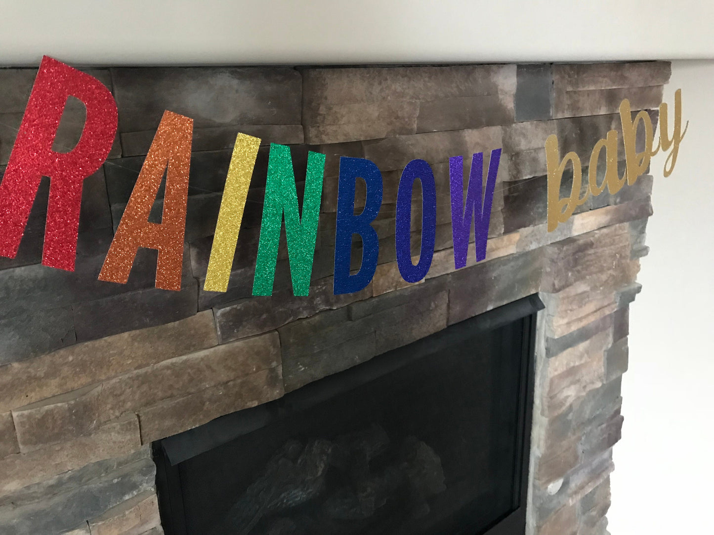 Rainbow baby banner / rainbow baby shower / rainbow baby photo prop / rainbow baby / rainbow banner / baby shower banner / baby shower decor