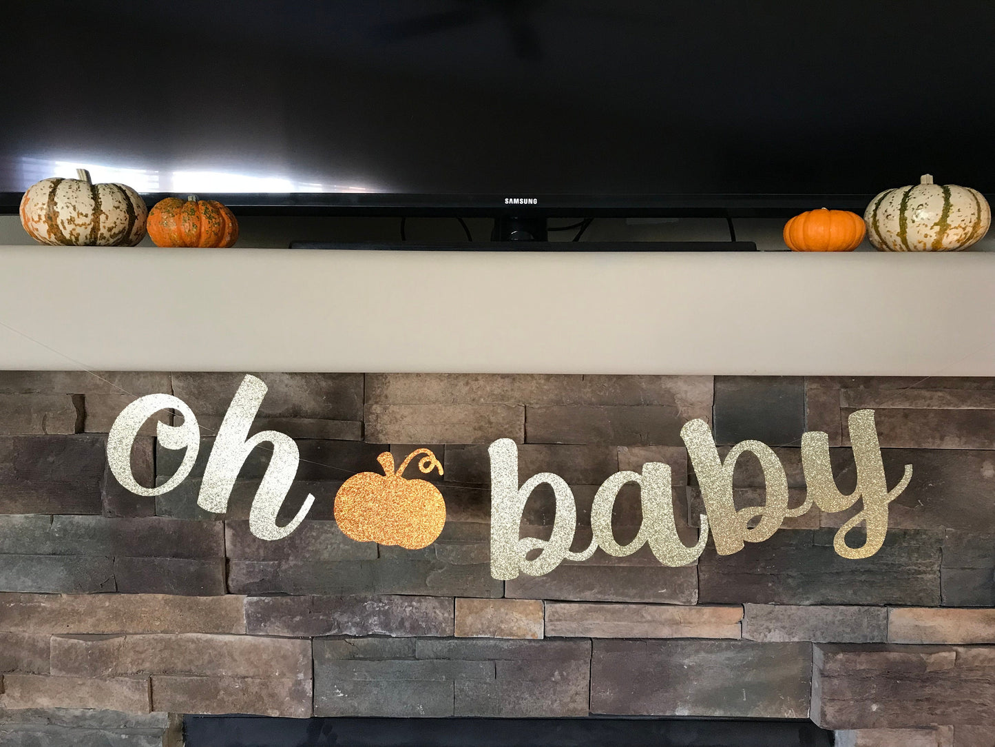 Oh baby banner / oh baby pumpkin banner / lil pumpkin / little pumpkin banner / fall baby shower / little pumpkin baby shower / baby shower