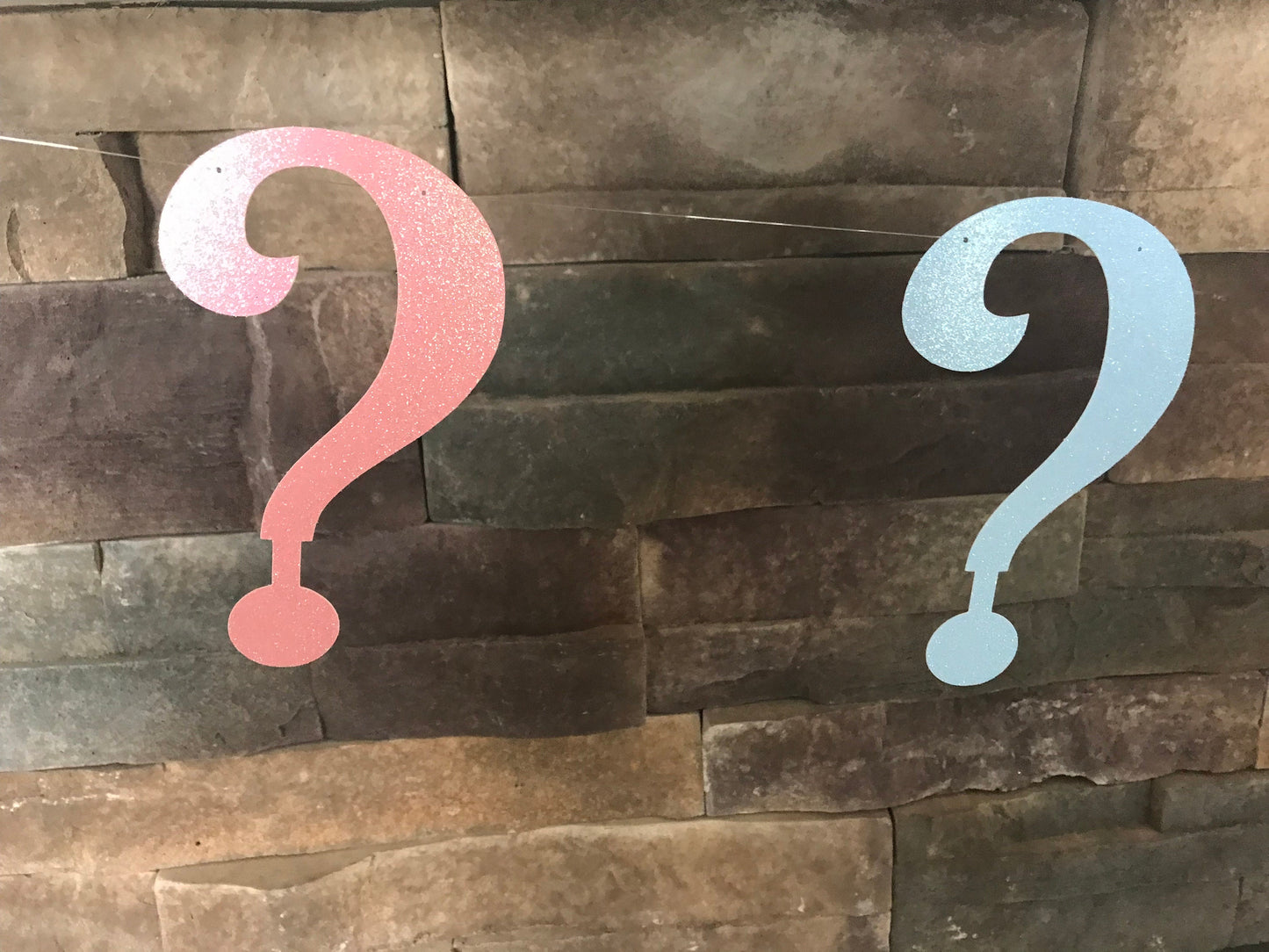 Gender reveal question mark banner / gender reveal banner / gender reveal decorations / gender reveal party / he or she / boy or girl / ????