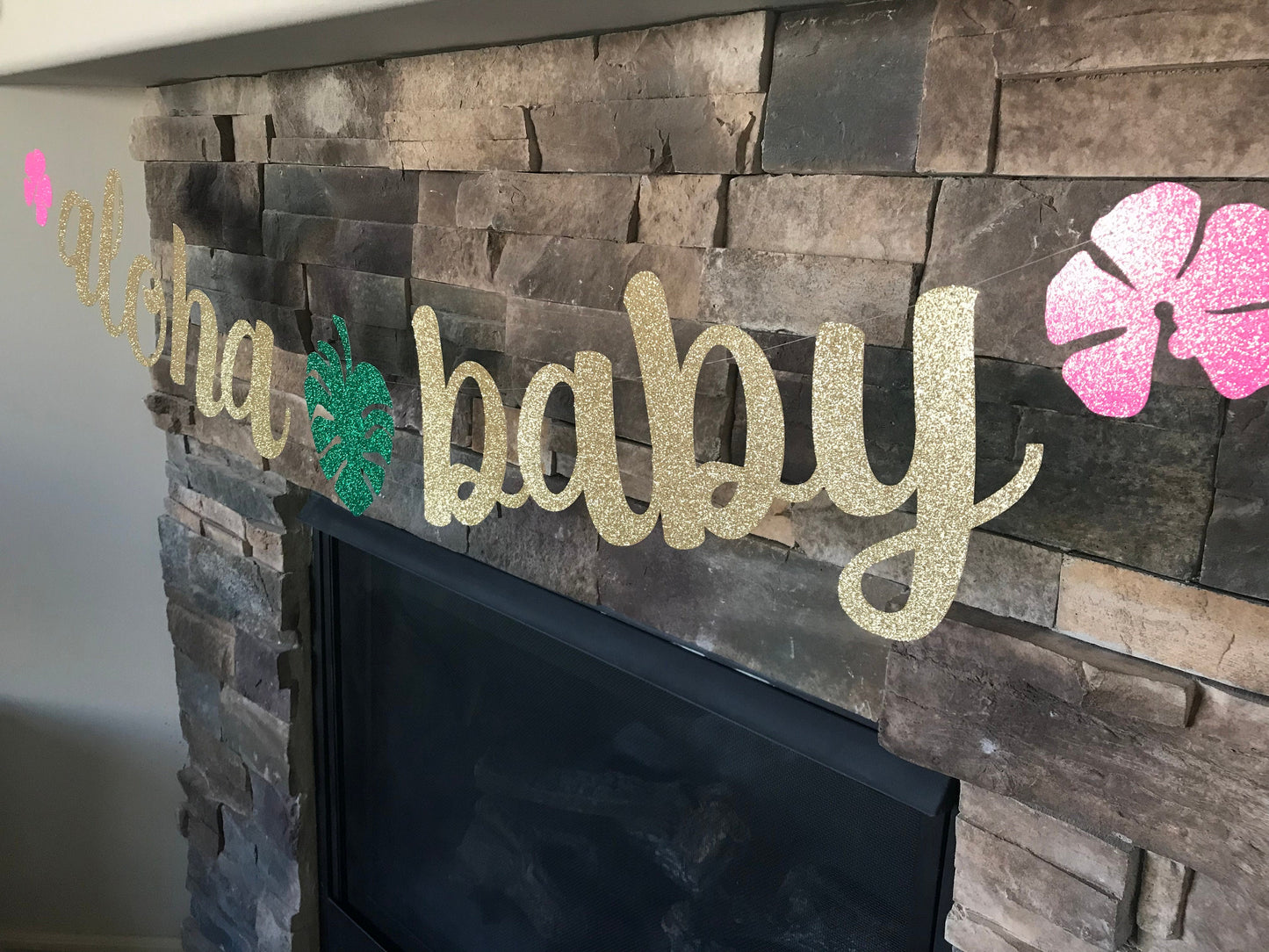 Aloha baby shower banner / aloha baby banner / baby shower banner / aloha banner / tropical baby shower / Hawaiian baby shower / aloha theme