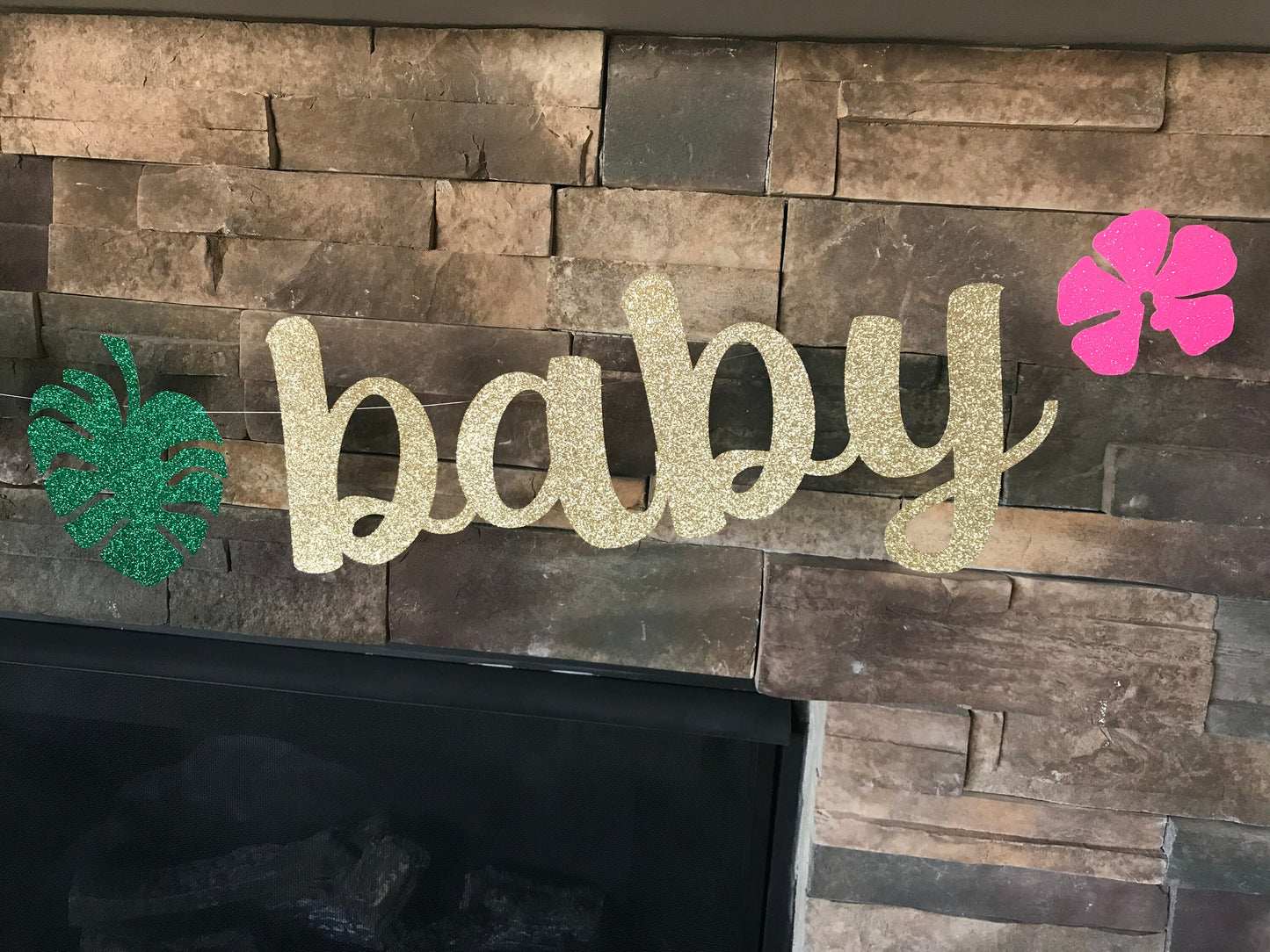 Aloha baby shower banner / aloha baby banner / baby shower banner / aloha banner / tropical baby shower / Hawaiian baby shower / aloha theme