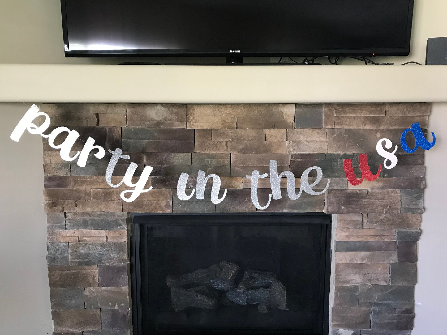 party in the USA banner / Fourth of July banner / 4th of July decorations