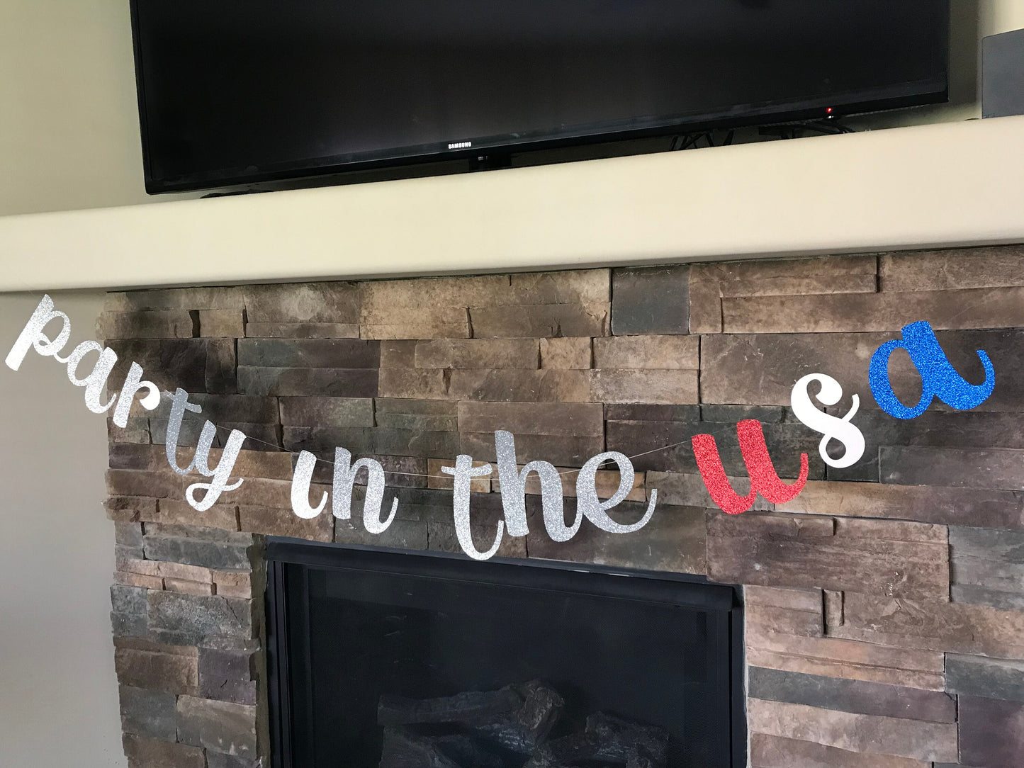 party in the USA banner / Fourth of July banner / 4th of July decorations