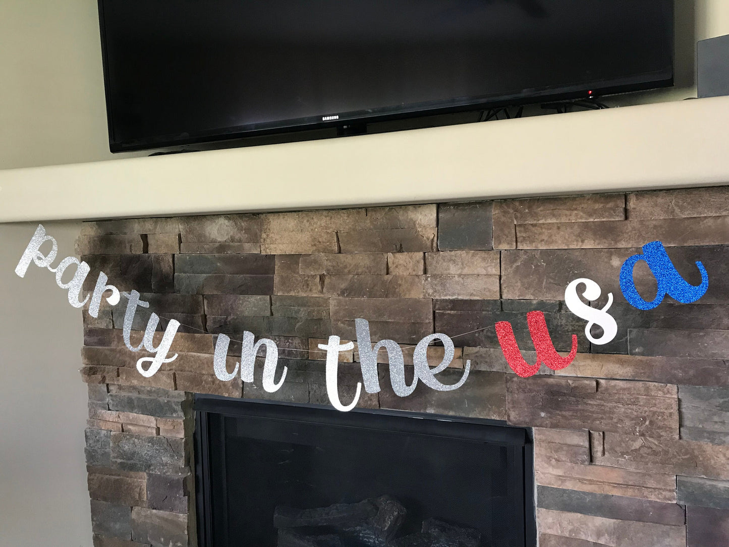 party in the USA banner / Fourth of July banner / 4th of July decorations