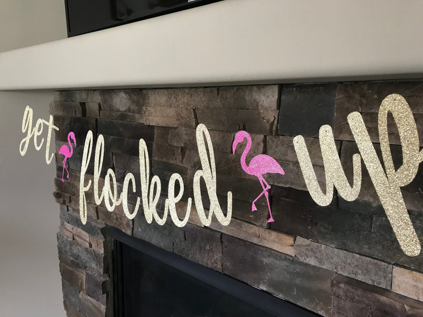 get flocked up banner, Miami bachelorette, get flocked up, flamingo bachelorette banner, bachelorette decorations, Miami bachelorette banner