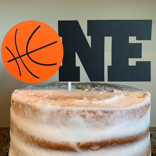 Basketball One Cake Topper, Basketball First Birthday, Basketball Birthday Decorations, Basketball Smash Cake, Basketball 1st Birthday