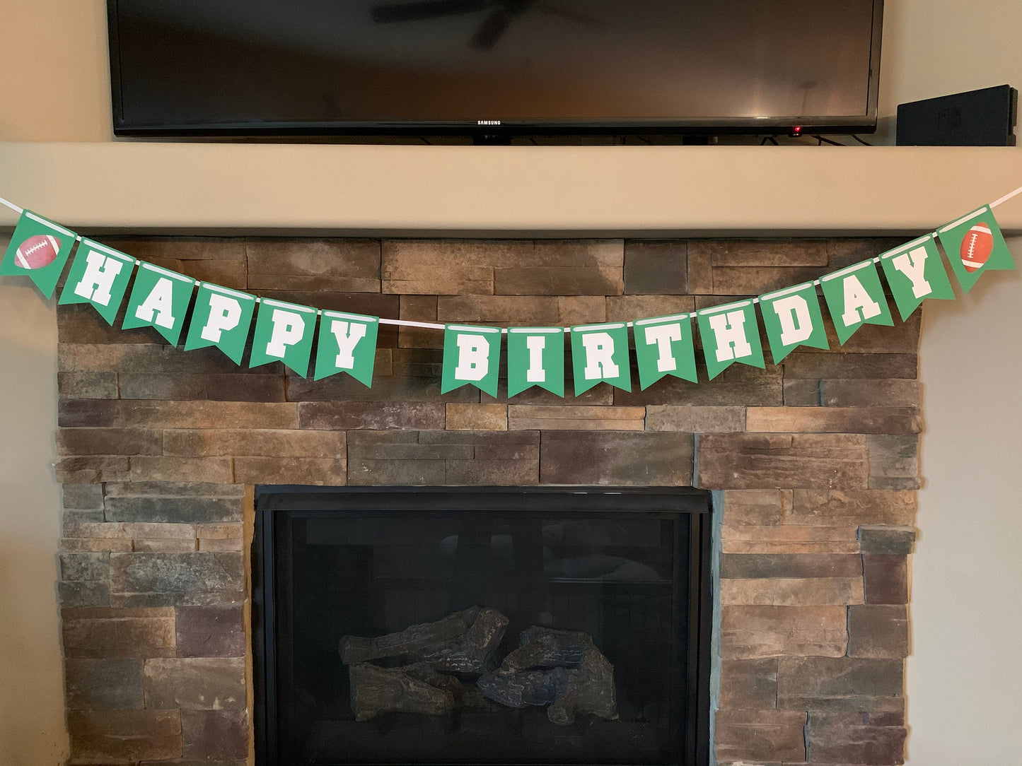 Football Happy Birthday Banner, Football Birthday, Football Party, football Banner, Football decorations, football party decorations