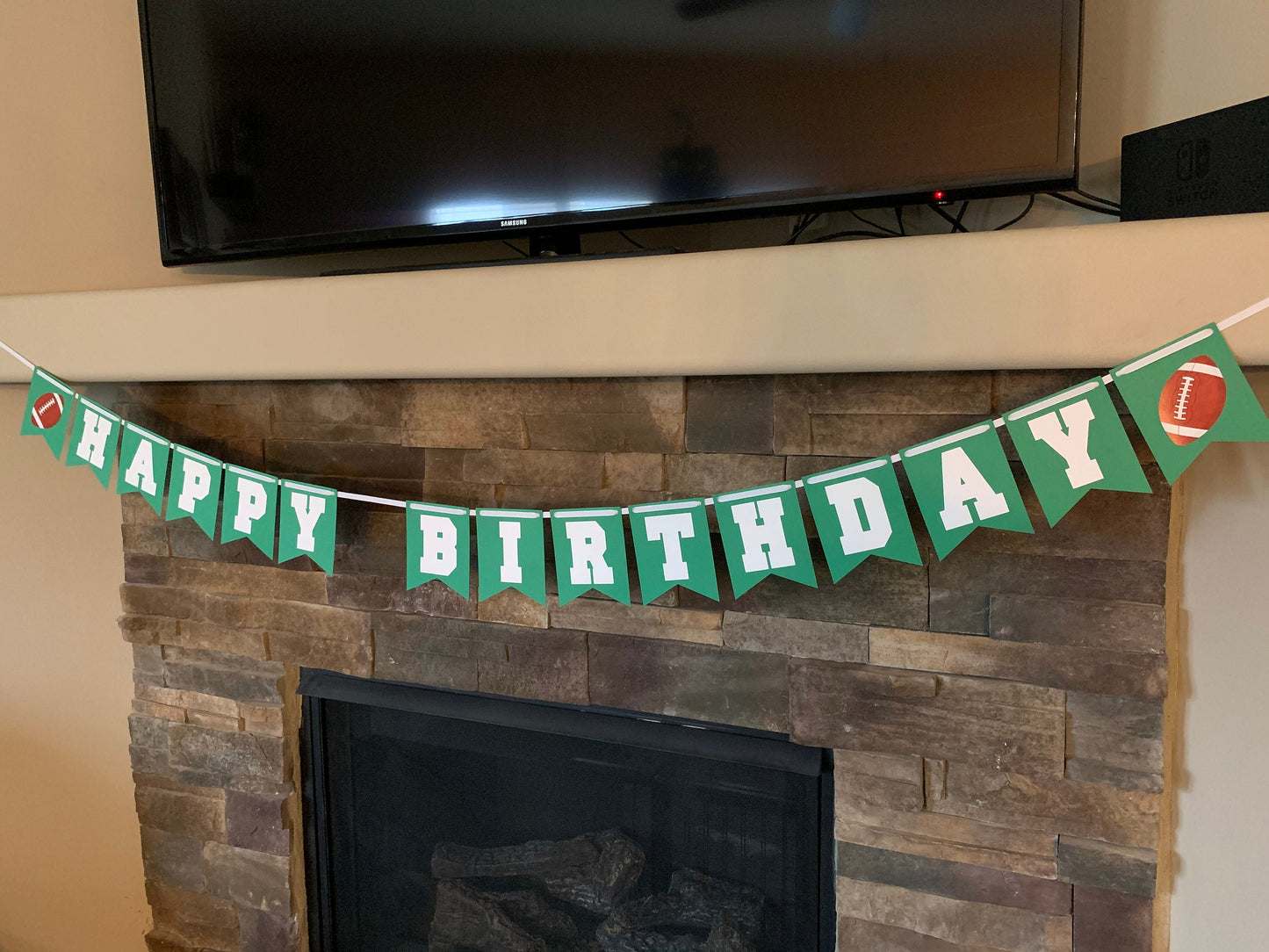 Football Happy Birthday Banner, Football Birthday, Football Party, football Banner, Football decorations, football party decorations