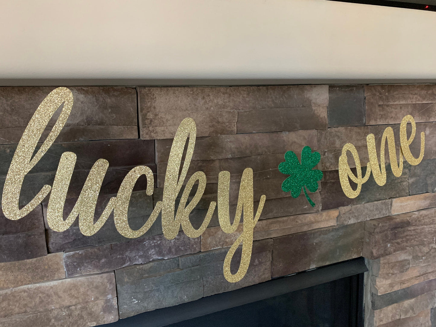 lucky one banner, lucky one, shamrock banner, st Patrick’s day birthday, st Patrick’s day first birthday, 1st birthday, one decorations