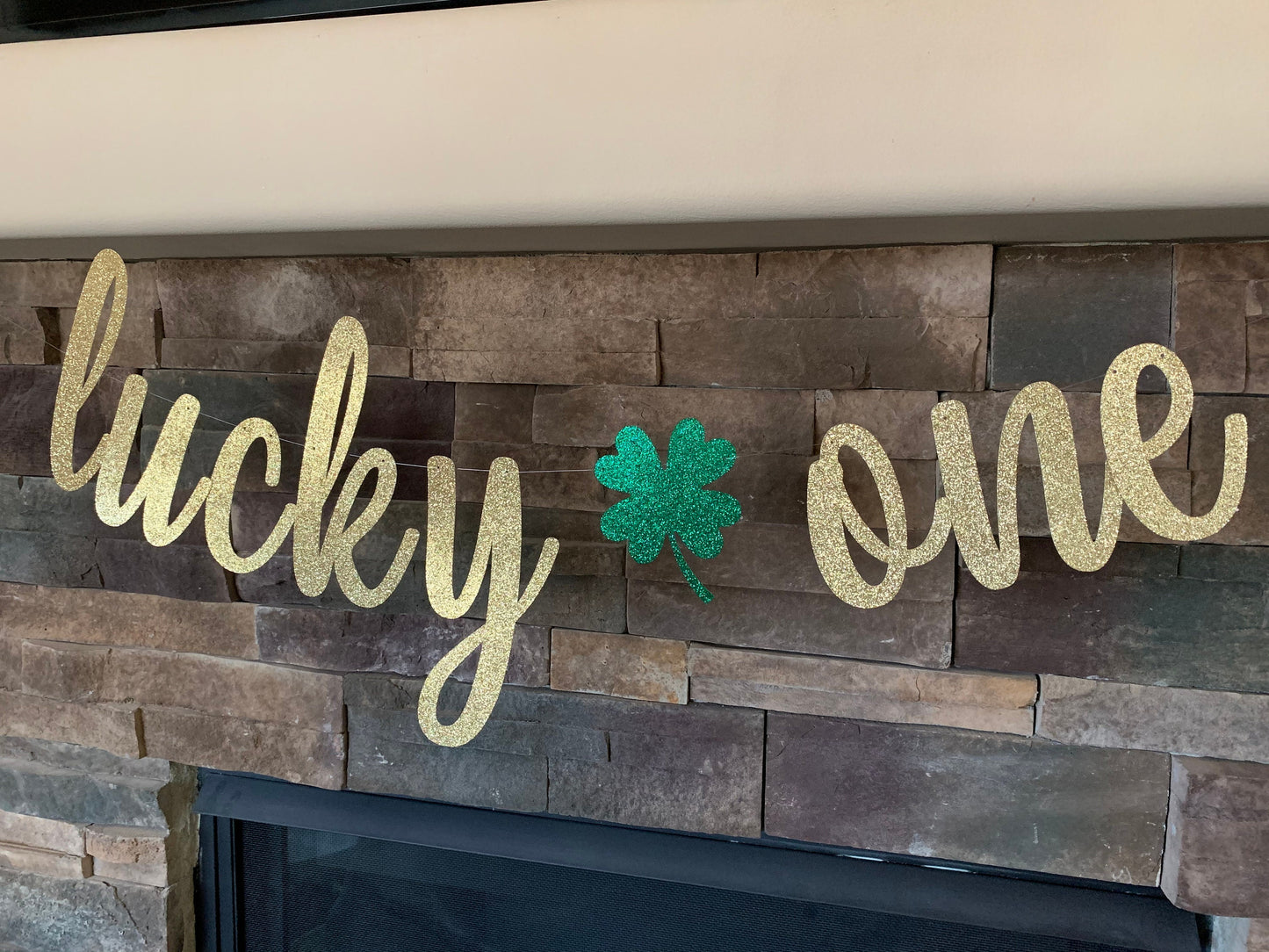 lucky one banner, lucky one, shamrock banner, st Patrick’s day birthday, st Patrick’s day first birthday, 1st birthday, one decorations