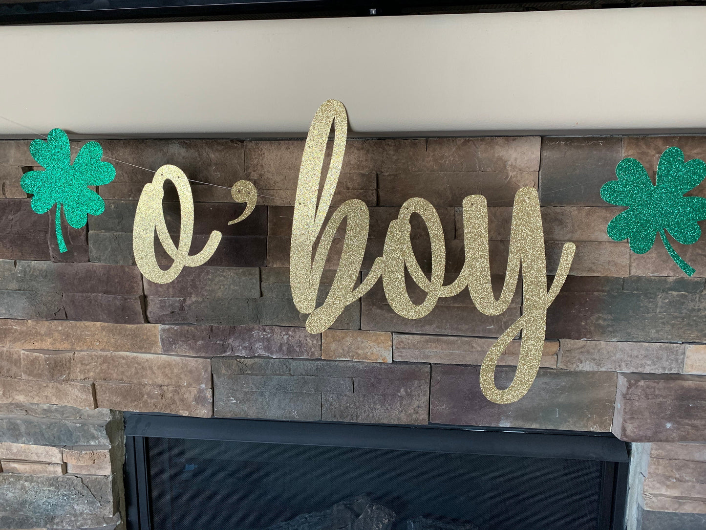 St. Patrick's Baby Shower, Irish Baby Shower, O'Boy Banner, St Patricks Day Baby Shower,  jumbo oh boy banner, oh boy banner