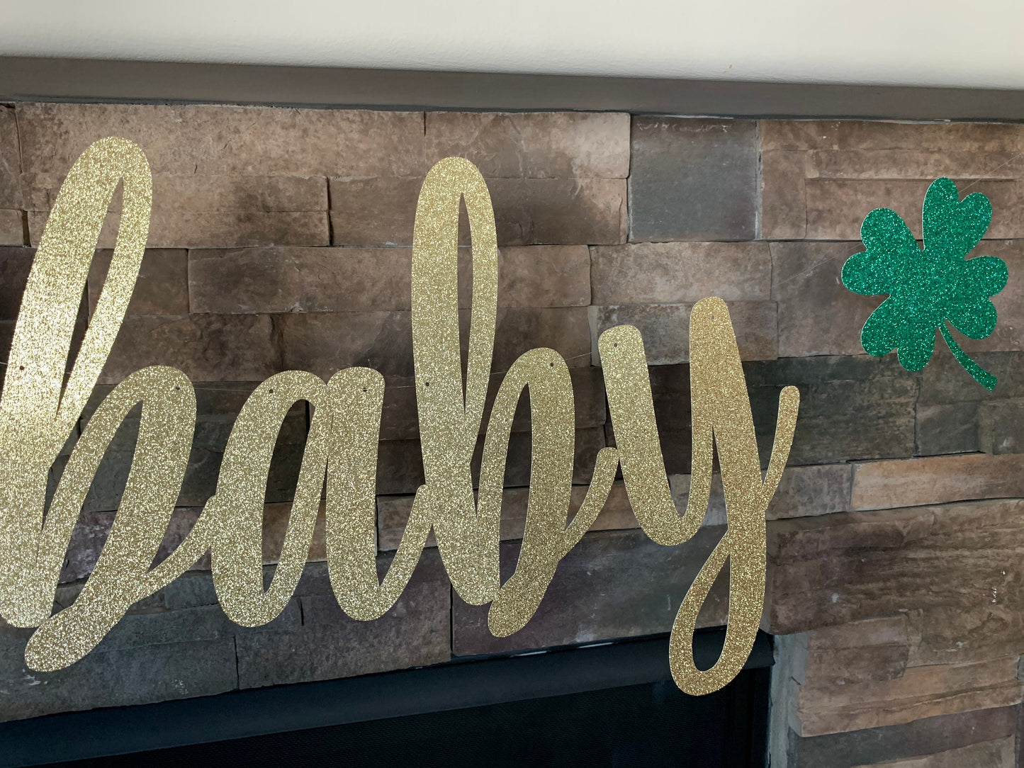 St. Patrick's Baby Shower, Irish Baby Shower, O'Baby Banner, St Patricks Day Baby Shower,  jumbo oh baby banner, o’baby banner