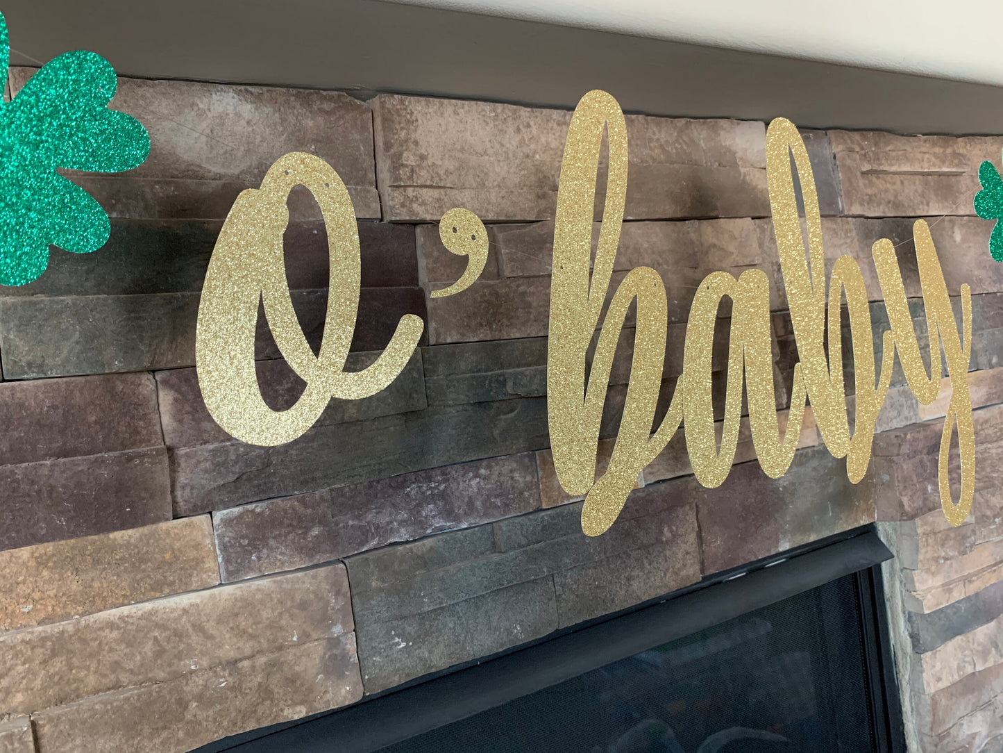 St. Patrick's Baby Shower, Irish Baby Shower, O'Baby Banner, St Patricks Day Baby Shower,  jumbo oh baby banner, o’baby banner