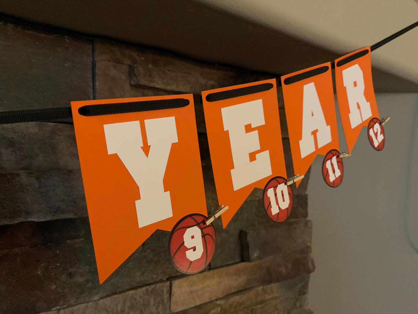 Baby Basketball Banner, My Rookie Year, 1st Birthday Banner, First Birthday Photo Banner, Basketball First Year Banner, Basketball Birthday