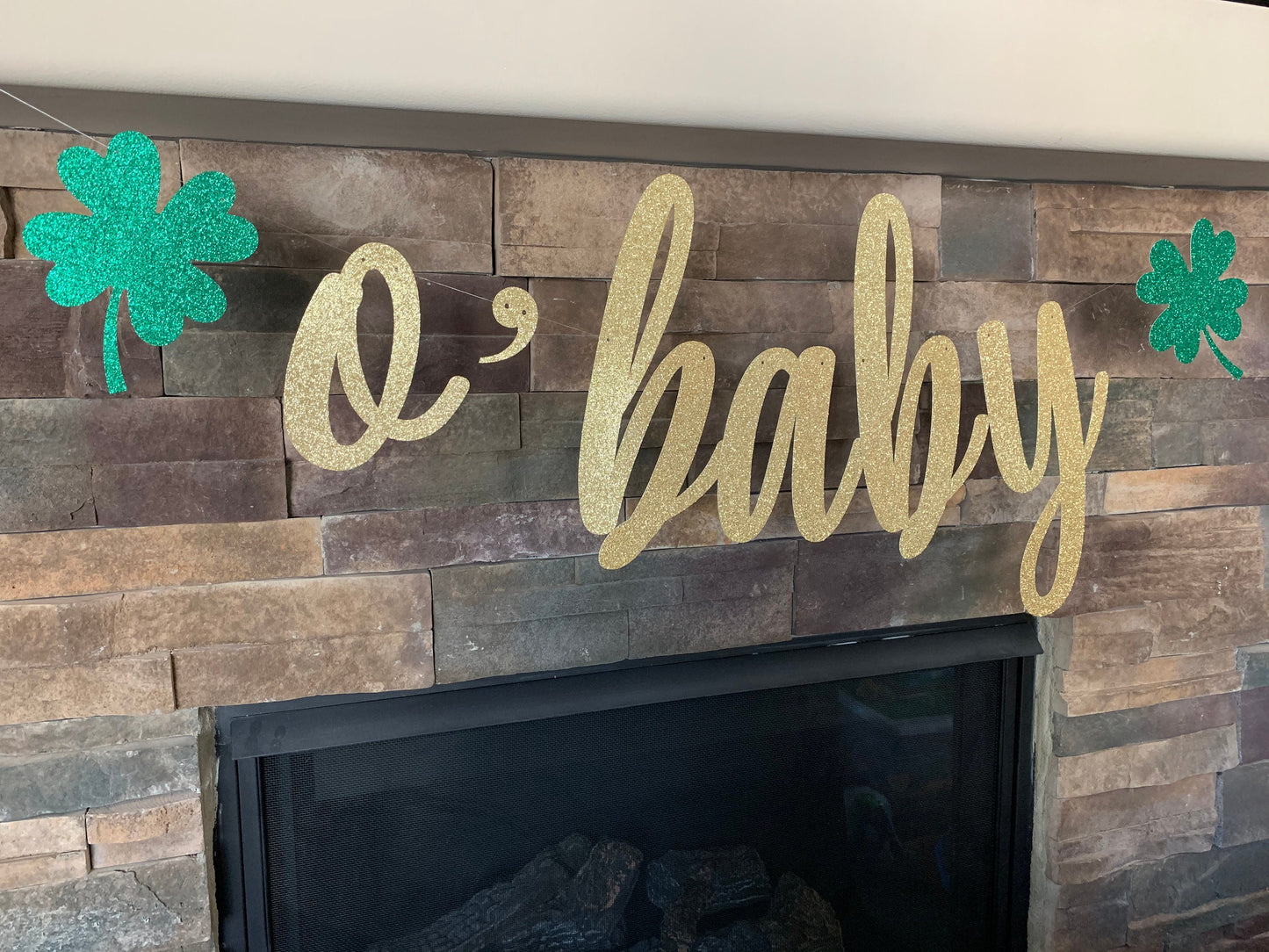 St. Patrick's Baby Shower, Irish Baby Shower, O'Baby Banner, St Patricks Day Baby Shower,  jumbo oh baby banner, o’baby banner