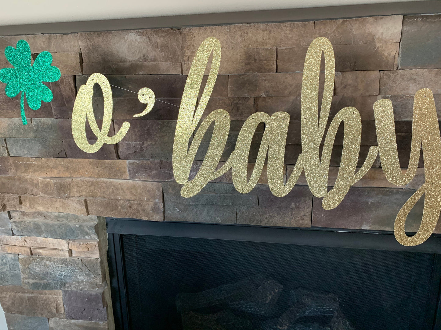 St. Patrick's Baby Shower, Irish Baby Shower, O'Baby Banner, St Patricks Day Baby Shower,  jumbo oh baby banner, o’baby banner