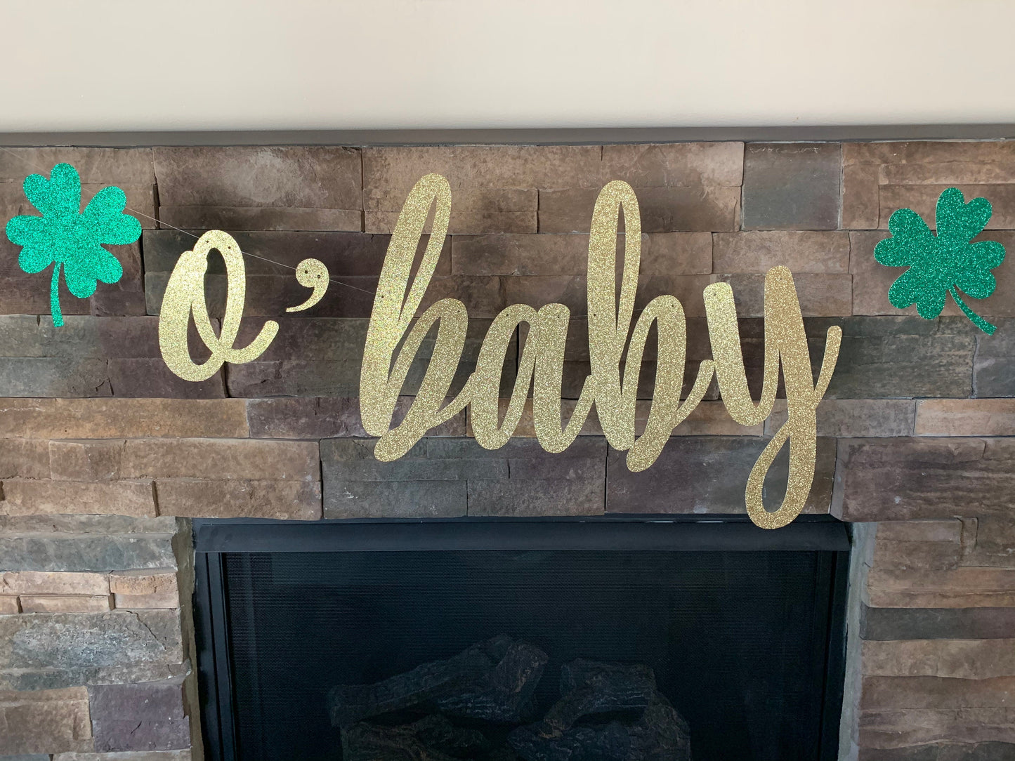 St. Patrick's Baby Shower, Irish Baby Shower, O'Baby Banner, St Patricks Day Baby Shower,  jumbo oh baby banner, o’baby banner