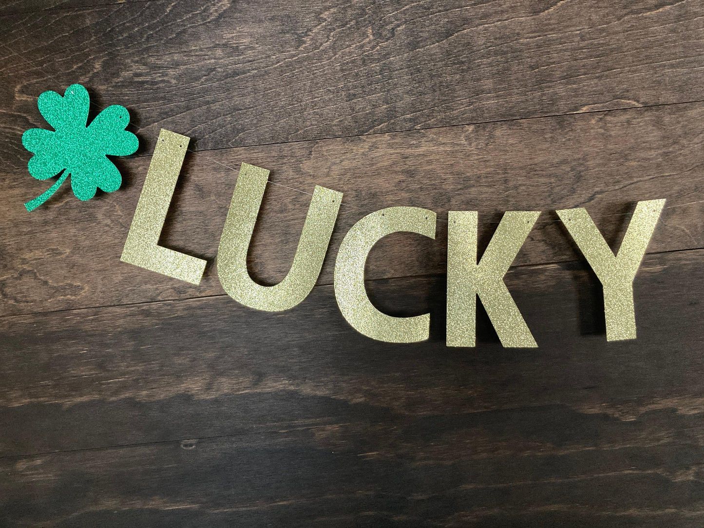 lucky one banner, lucky one, shamrock banner, st Patrick’s day birthday, st Patrick’s day first birthday, 1st birthday, one decorations