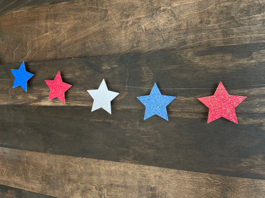 Star banner, Fourth of July banner, red white and blue banner, 4th of July decorations, star decorations, star bunting, Independence Day