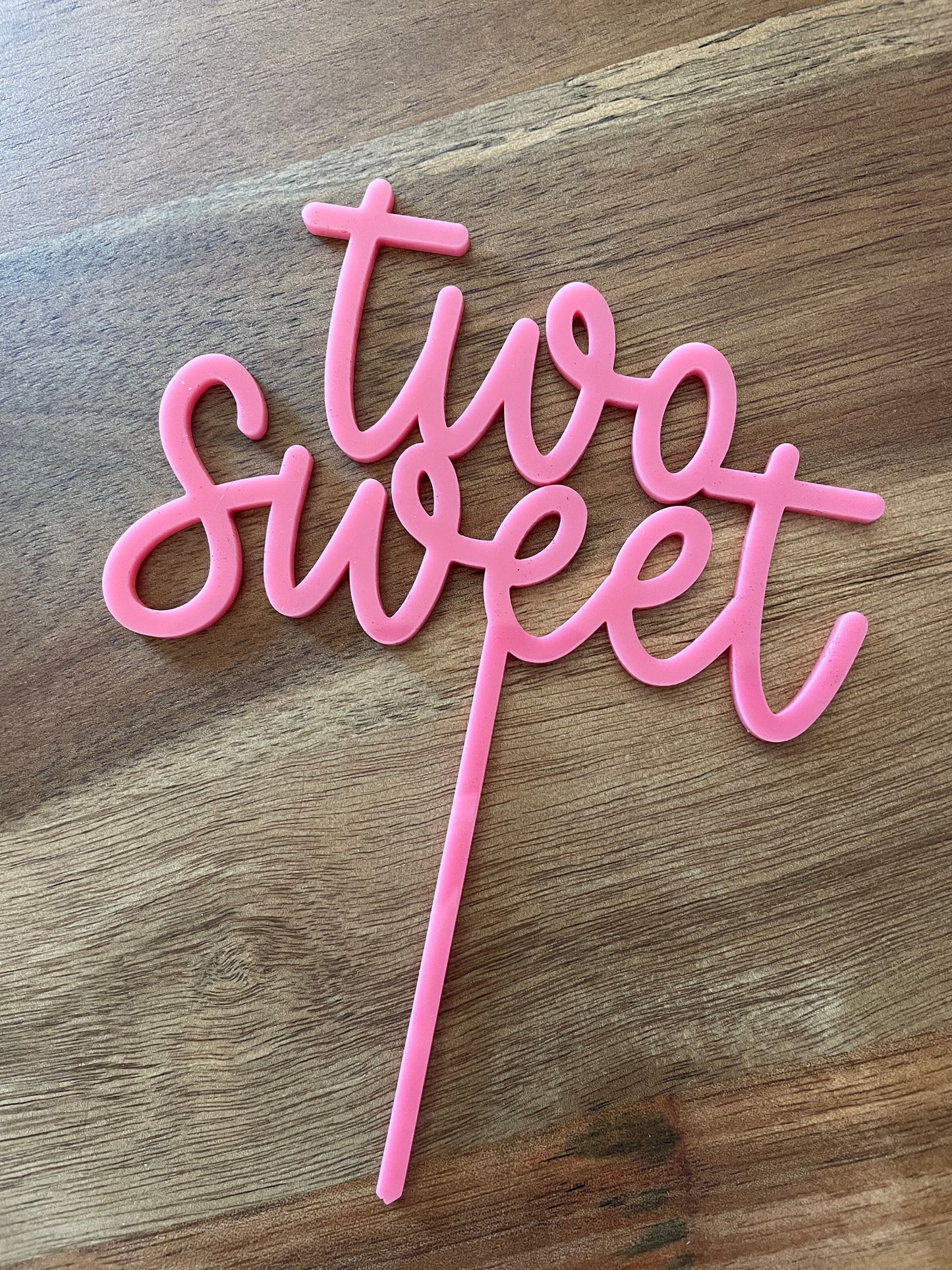 Two sweet acrylic cake topper, two sweet cake topper, Laser cut acrylic cake topper, acrylic decorations, two sweet decorations, two sweet