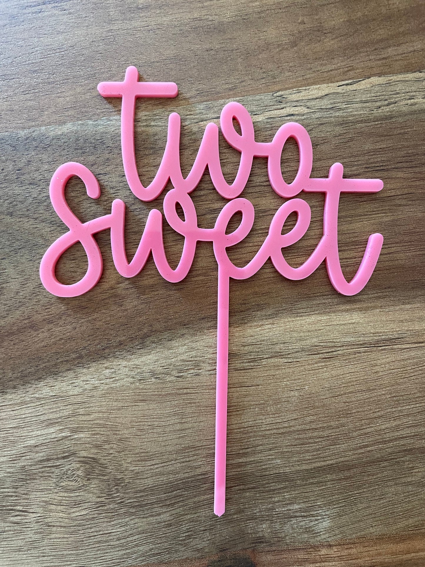 Two sweet acrylic cake topper, two sweet cake topper, Laser cut acrylic cake topper, acrylic decorations, two sweet decorations, two sweet