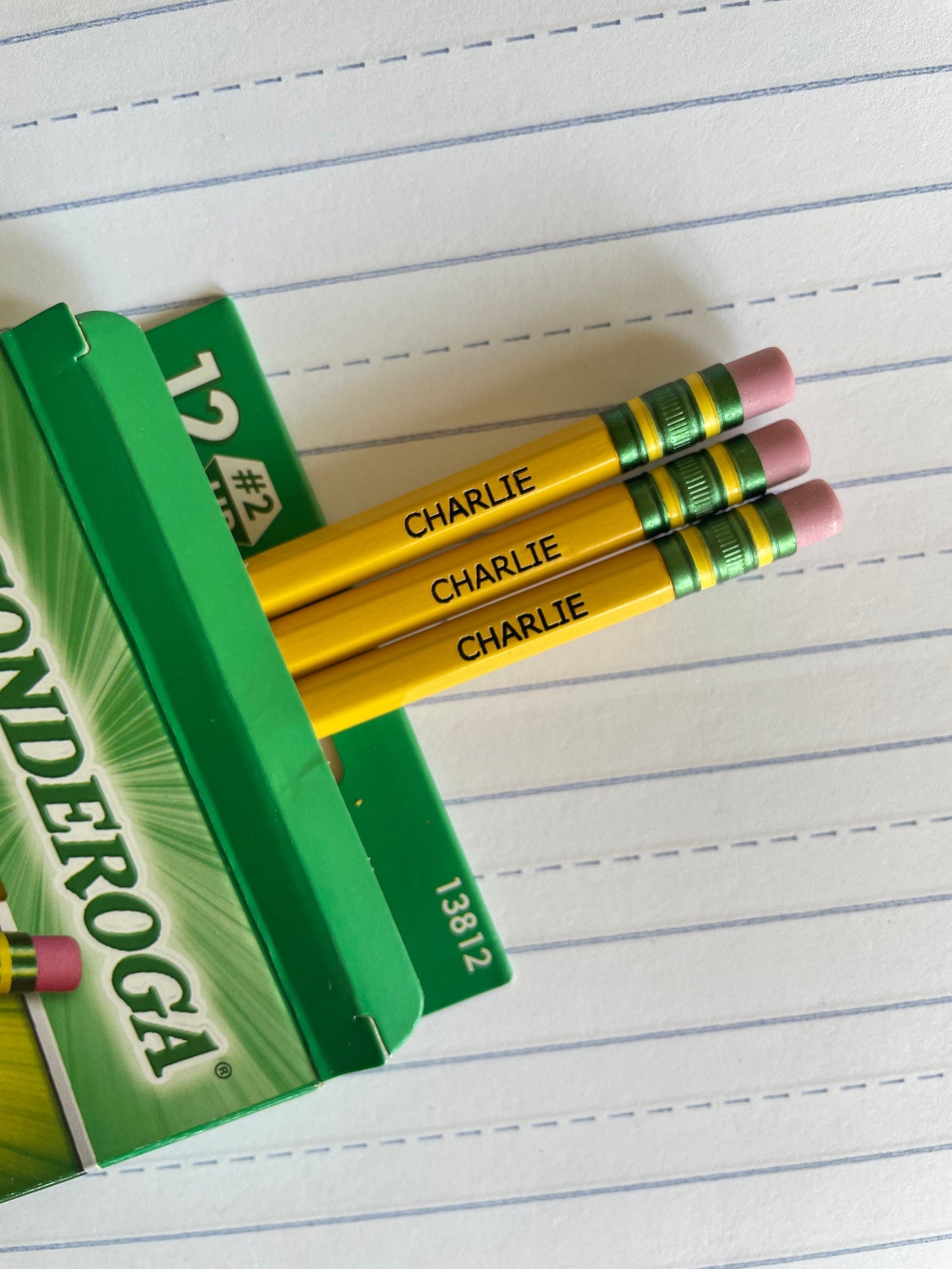 Personalized Pencils, Engraved Pencils, Back to School, 12 Pack Pencils, Ticonderoga Pencils, Custom school supplies