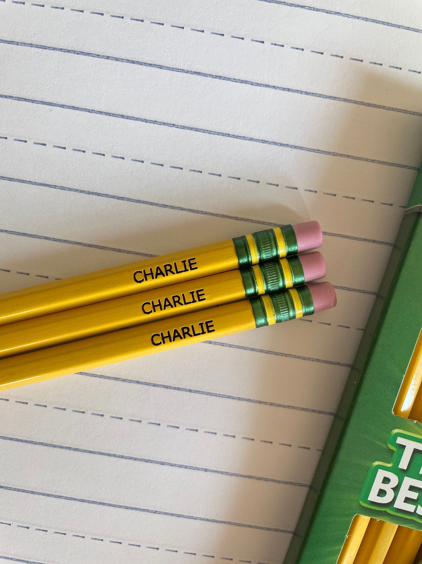 Personalized Pencils, Engraved Pencils, Back to School, 12 Pack Pencils, Ticonderoga Pencils, Custom school supplies