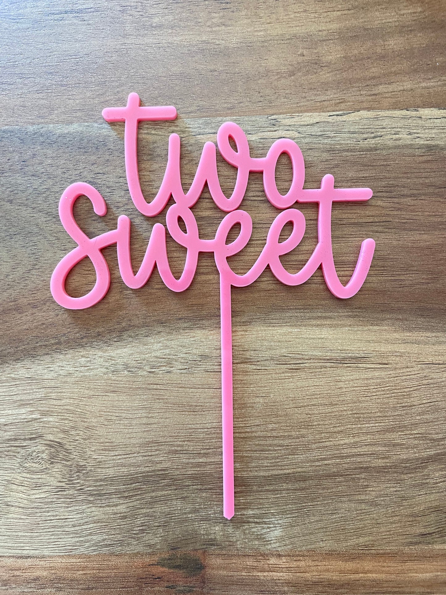 Two sweet acrylic cake topper, two sweet cake topper, Laser cut acrylic cake topper, acrylic decorations, two sweet decorations, two sweet