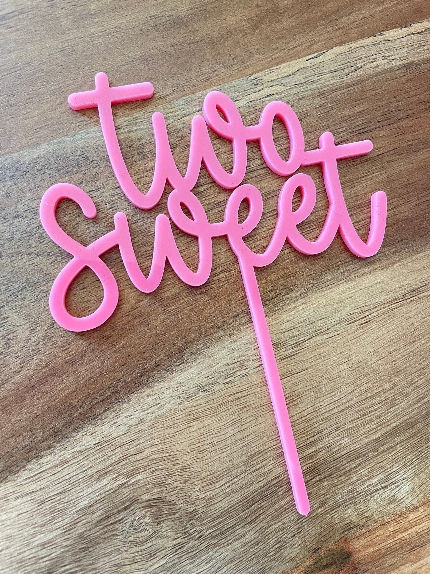 Two sweet acrylic cake topper, two sweet cake topper, Laser cut acrylic cake topper, acrylic decorations, two sweet decorations, two sweet