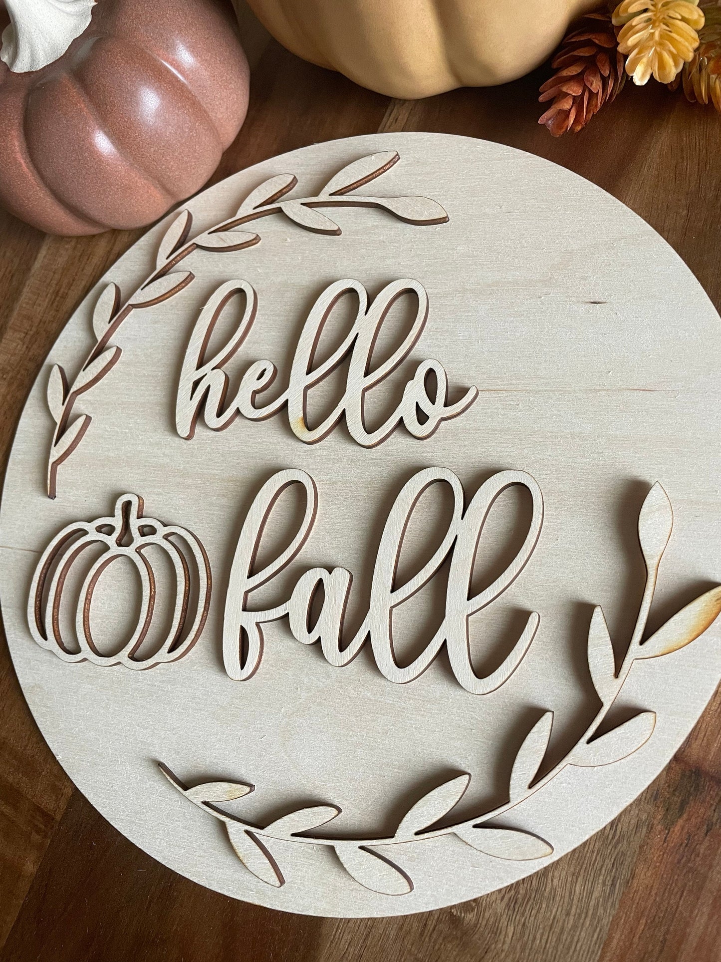 Hello Fall Unfinished Sign, DIY Wood Sign, Unfinished Wood Sign, Paint Party, DIY Fall Sign, DIY Fall Craft, Hello Fall Decor