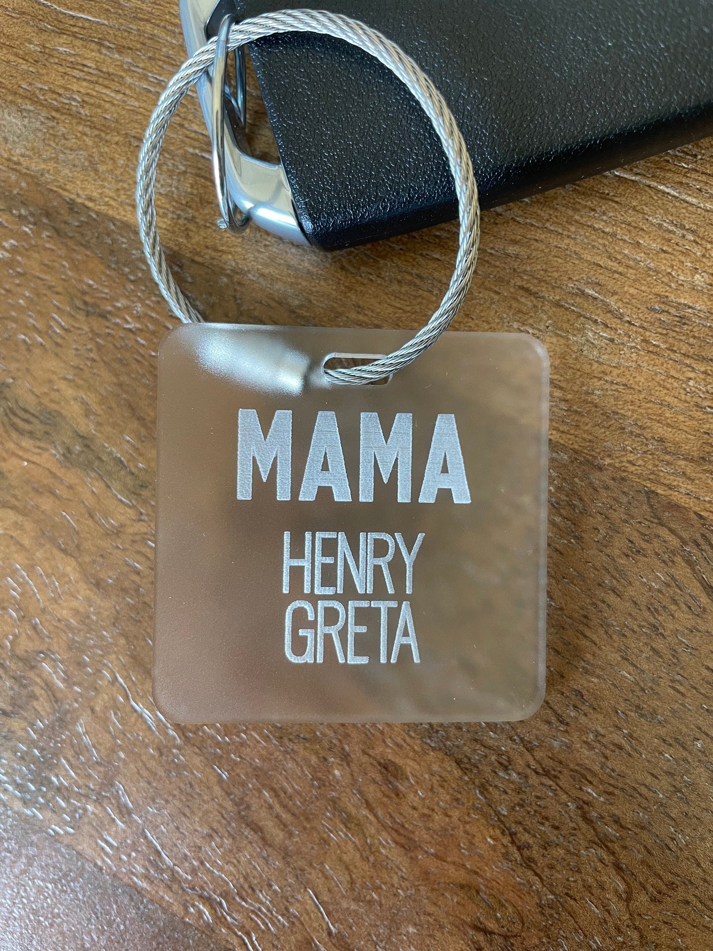 Mama Keychain with Children’s Names, Clear Acrylic Keychain, Mother’s Day Gift Idea, Gifts Under 20, Mama Keychain, personalized mom gift