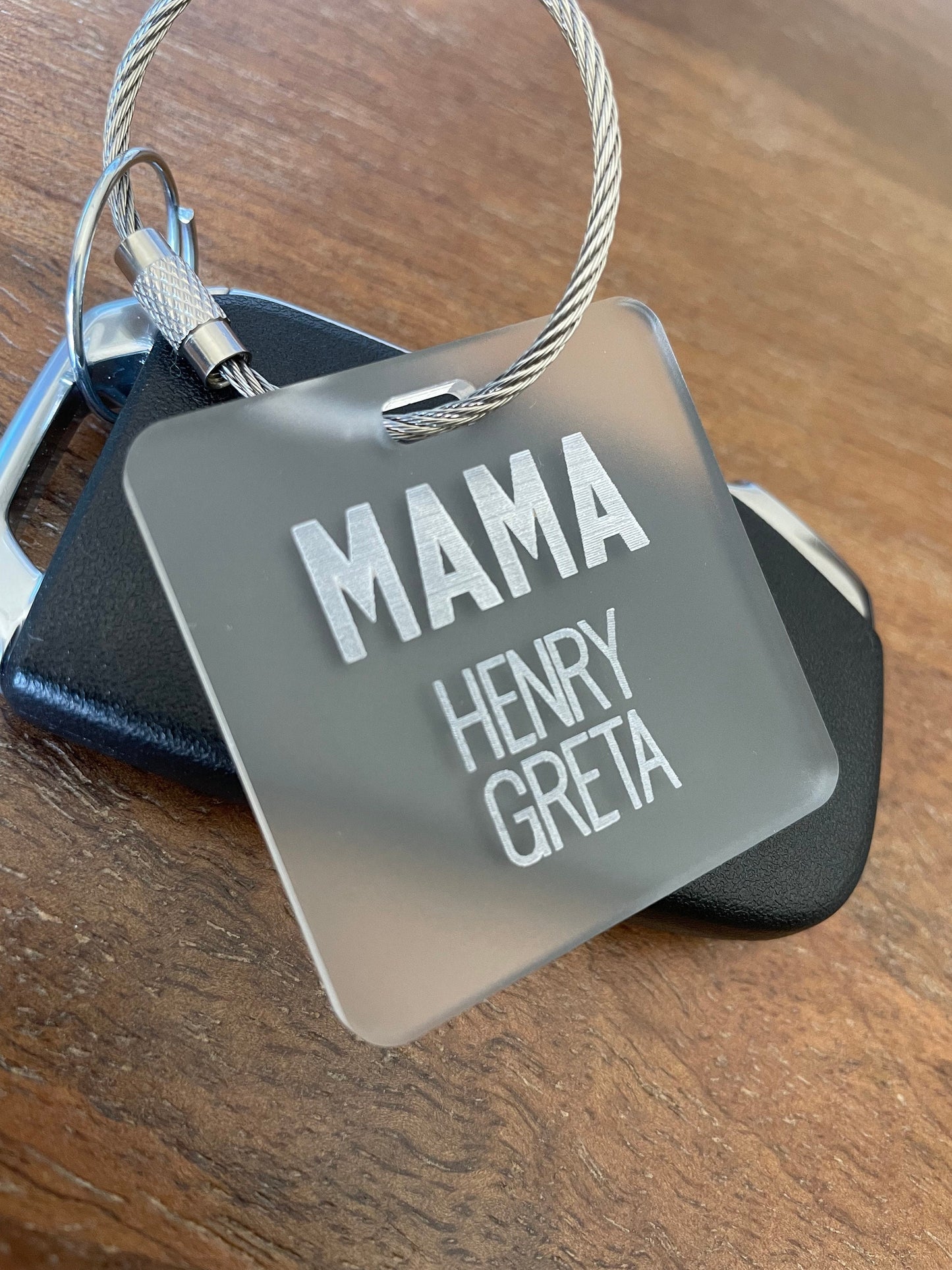 Mama Keychain with Children’s Names, Clear Acrylic Keychain, Mother’s Day Gift Idea, Gifts Under 20, Mama Keychain, personalized mom gift