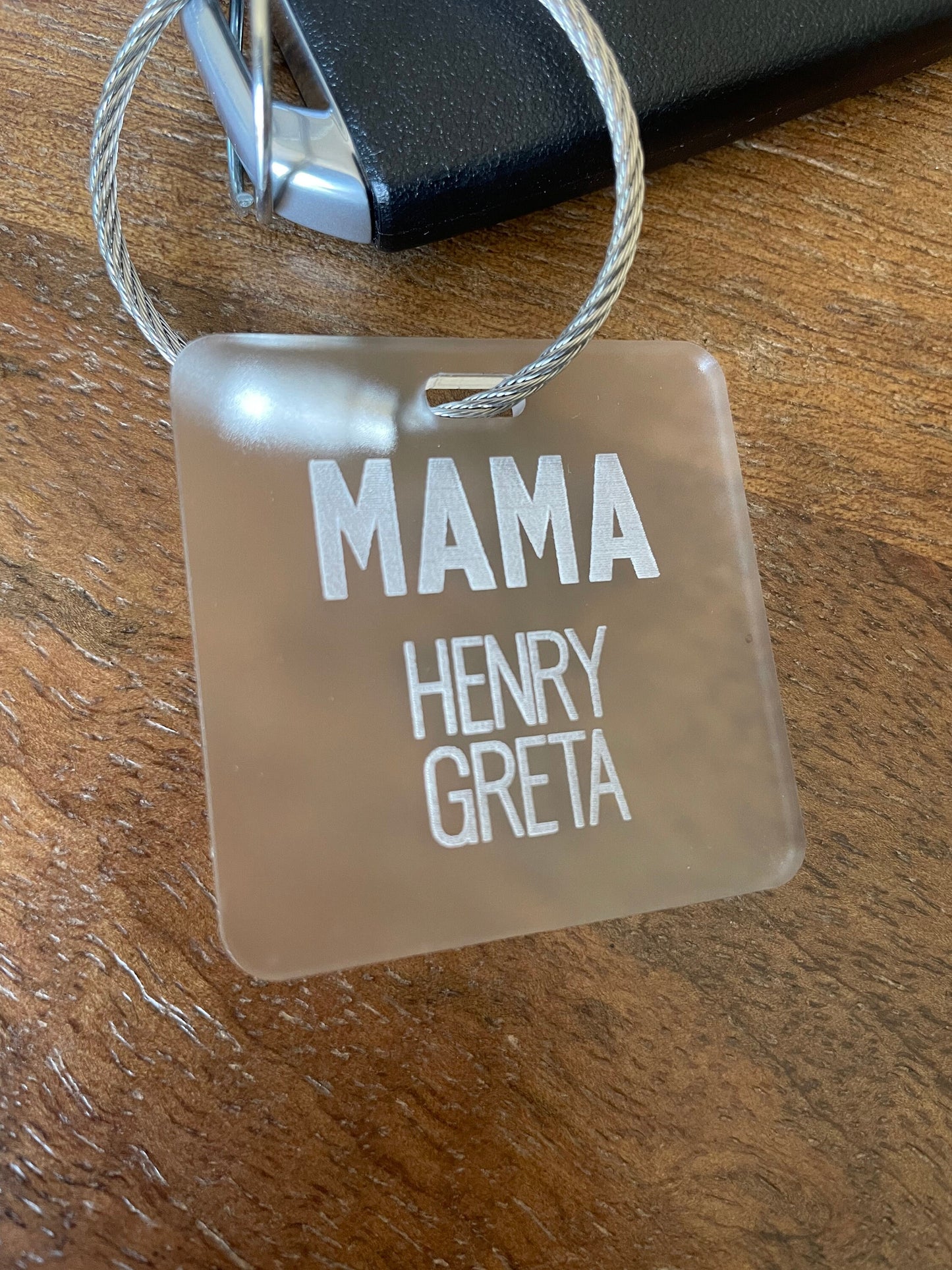 Mama Keychain with Children’s Names, Clear Acrylic Keychain, Mother’s Day Gift Idea, Gifts Under 20, Mama Keychain, personalized mom gift