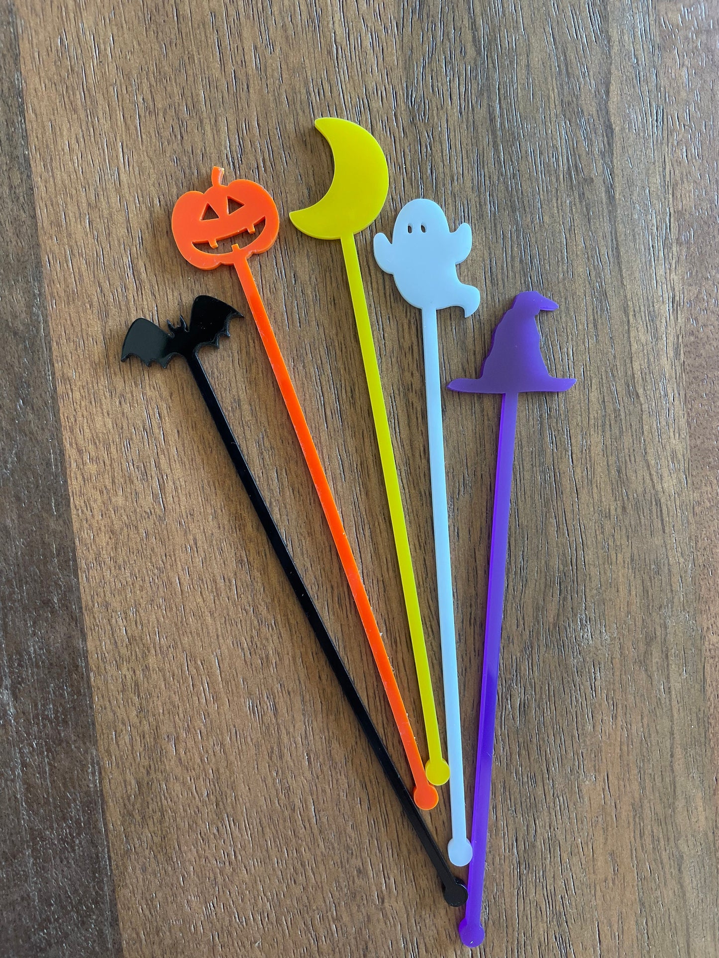 Halloween Stir Sticks, Halloween Stirrers, Set of 5, Halloween Stir Sticks, Halloween Barware, Halloween Party Decor