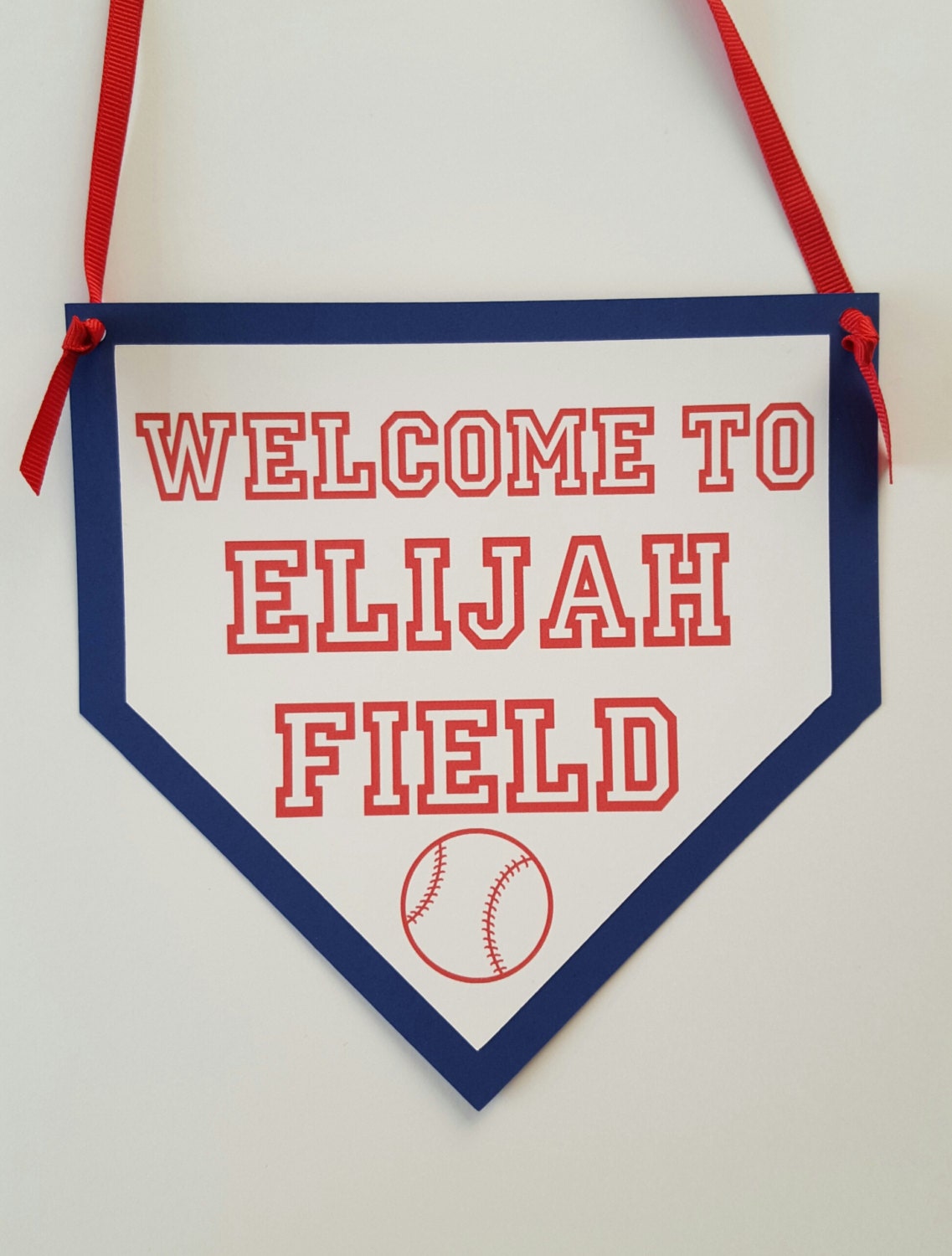 Baseball door sign, home plate sign, baseball birthday, baseball shower, baseball party, baseball sign, baseball